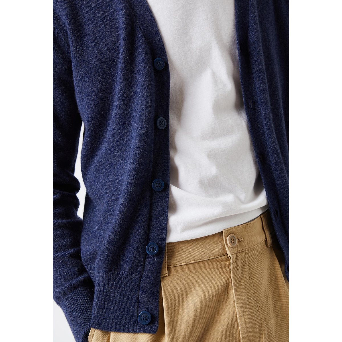 Gilet en cachemire 2 fils denim, RODIER