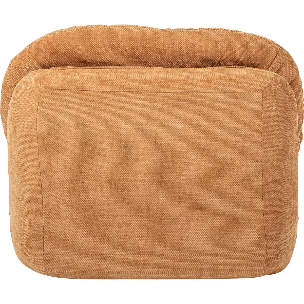 Chauffeuse basse en tissu moelleux beige, RECOLLECTION