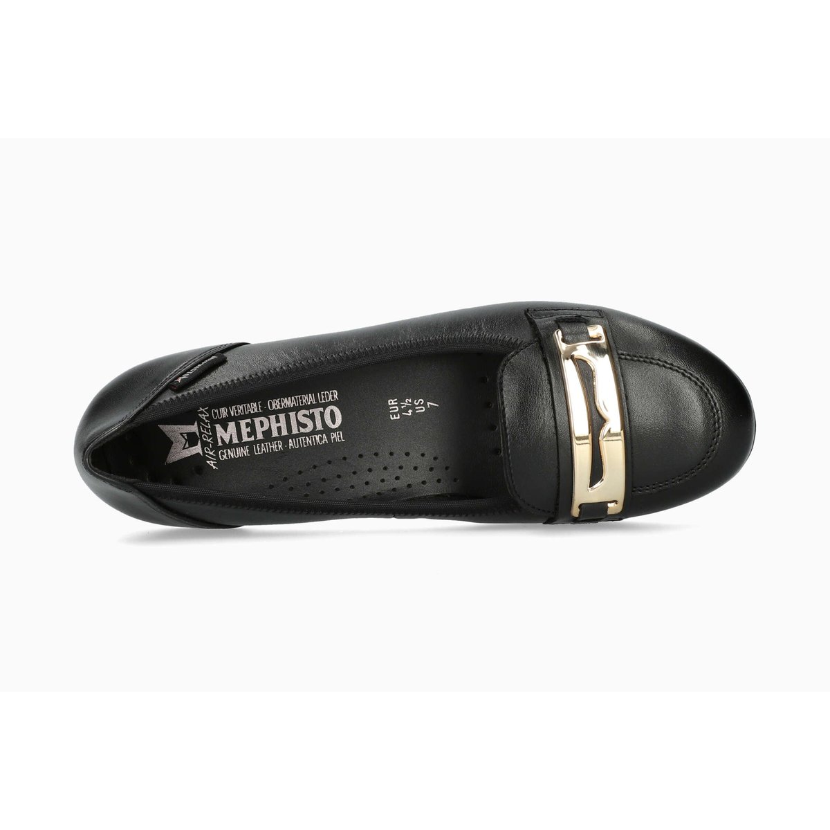 Ballerines en cuir ELECTRA noir 5144, MEPHISTO