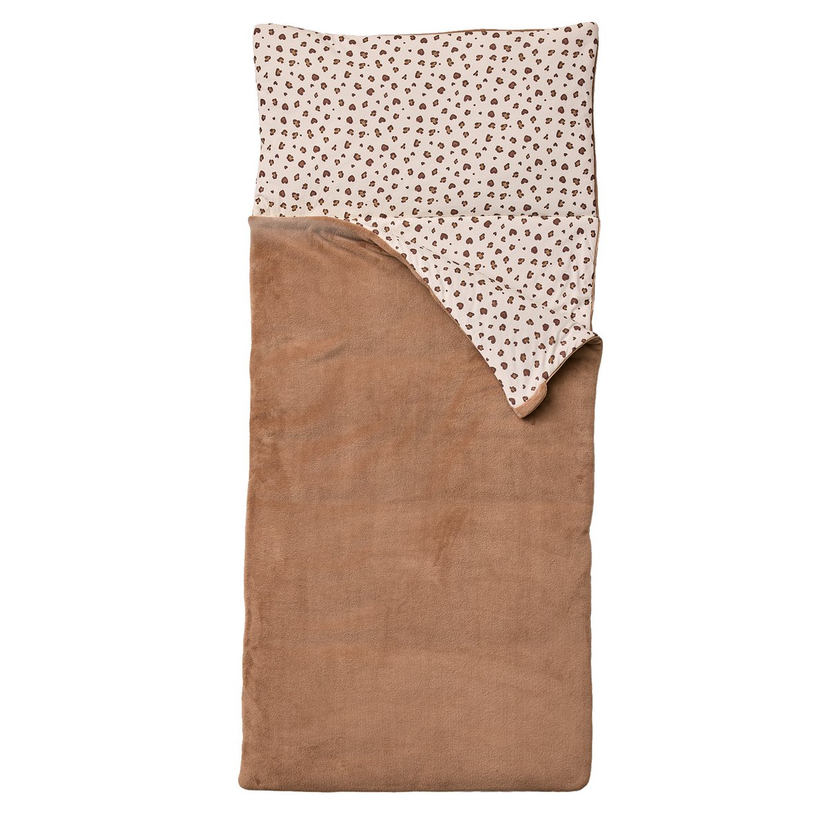 Sac de couchage polaire léopard noisette, VERTBAUDET