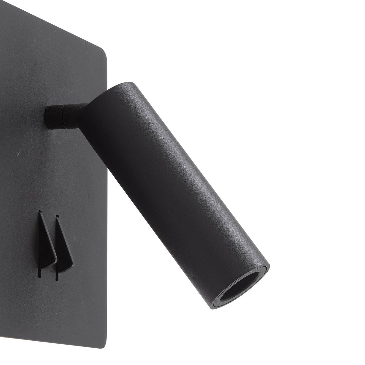 Applique en aluminium moderneLED, Magya noir mat, LUCANDE