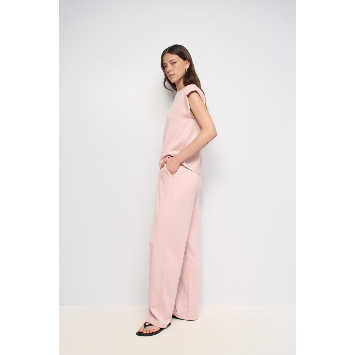 T-SHIRT À ÉPAULETTES rose, SALSA JEANS