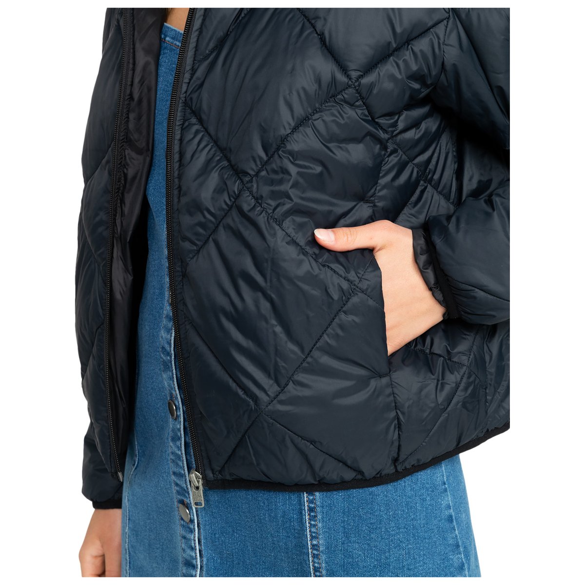 Veste matelassée compacte WIND SWEPT. noir anthracite, ROXY
