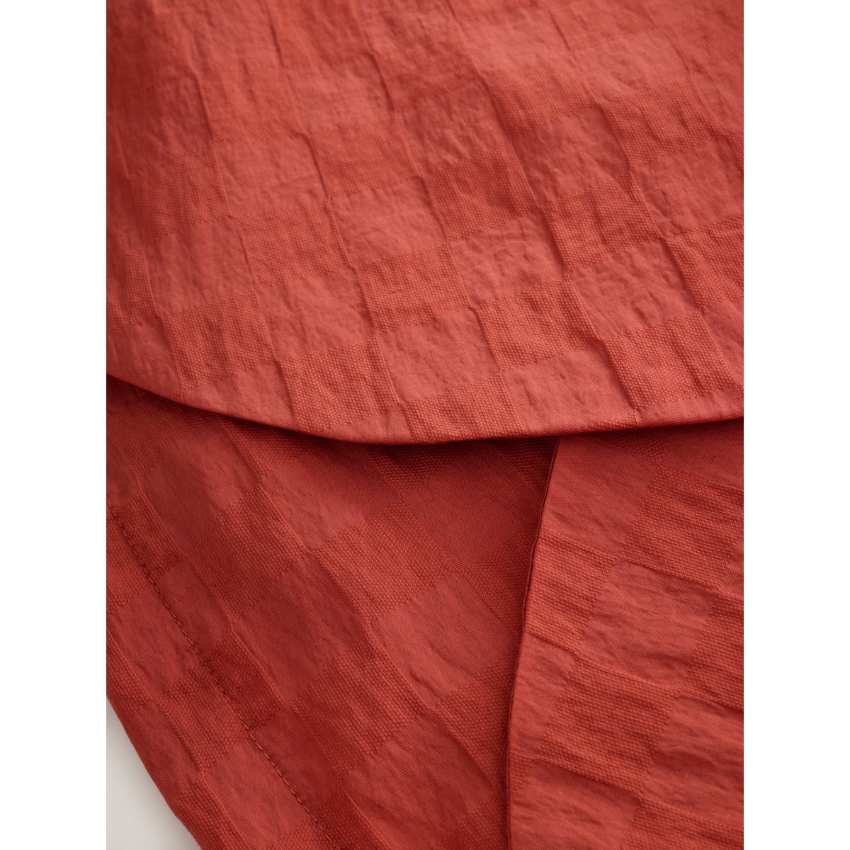 Haut dos nu à damier jacquard rouge rouille, NEXT