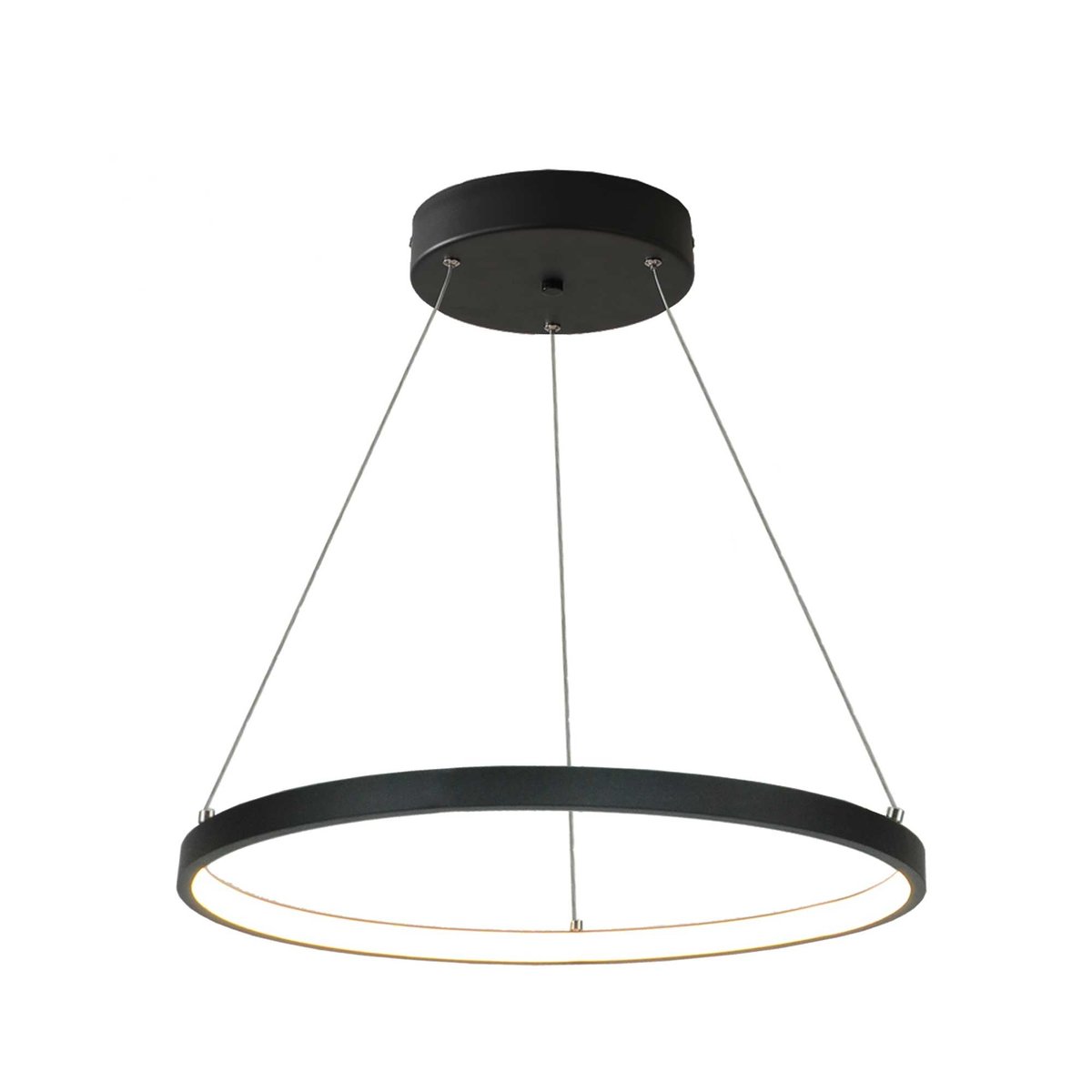 Suspension circulaire en aluminium, VECLON noir, C-CREATION
