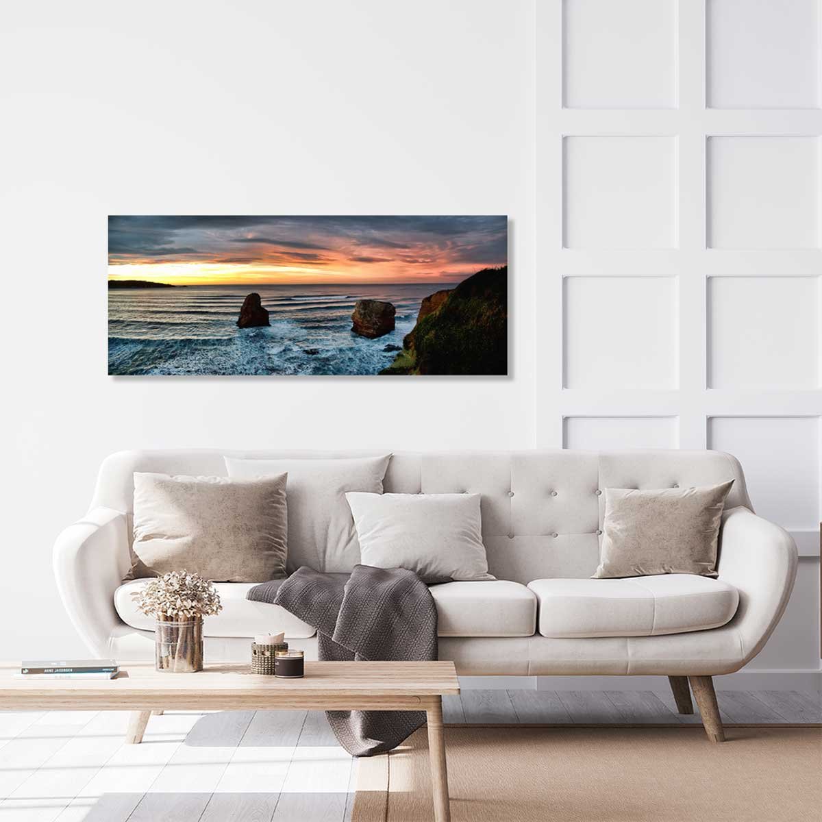 Tableau cadre moderne hendaye les deux jumeaux tableau alu dibond, HEXOA