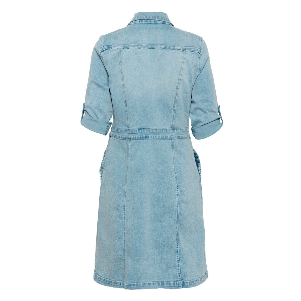 Robe en jean bleu cambell medium blue denim, CREAM