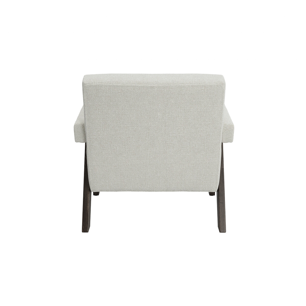 Alessa Velvet Tweed Upholstered Accent Armchair ecru/brown, ÉDITÉ