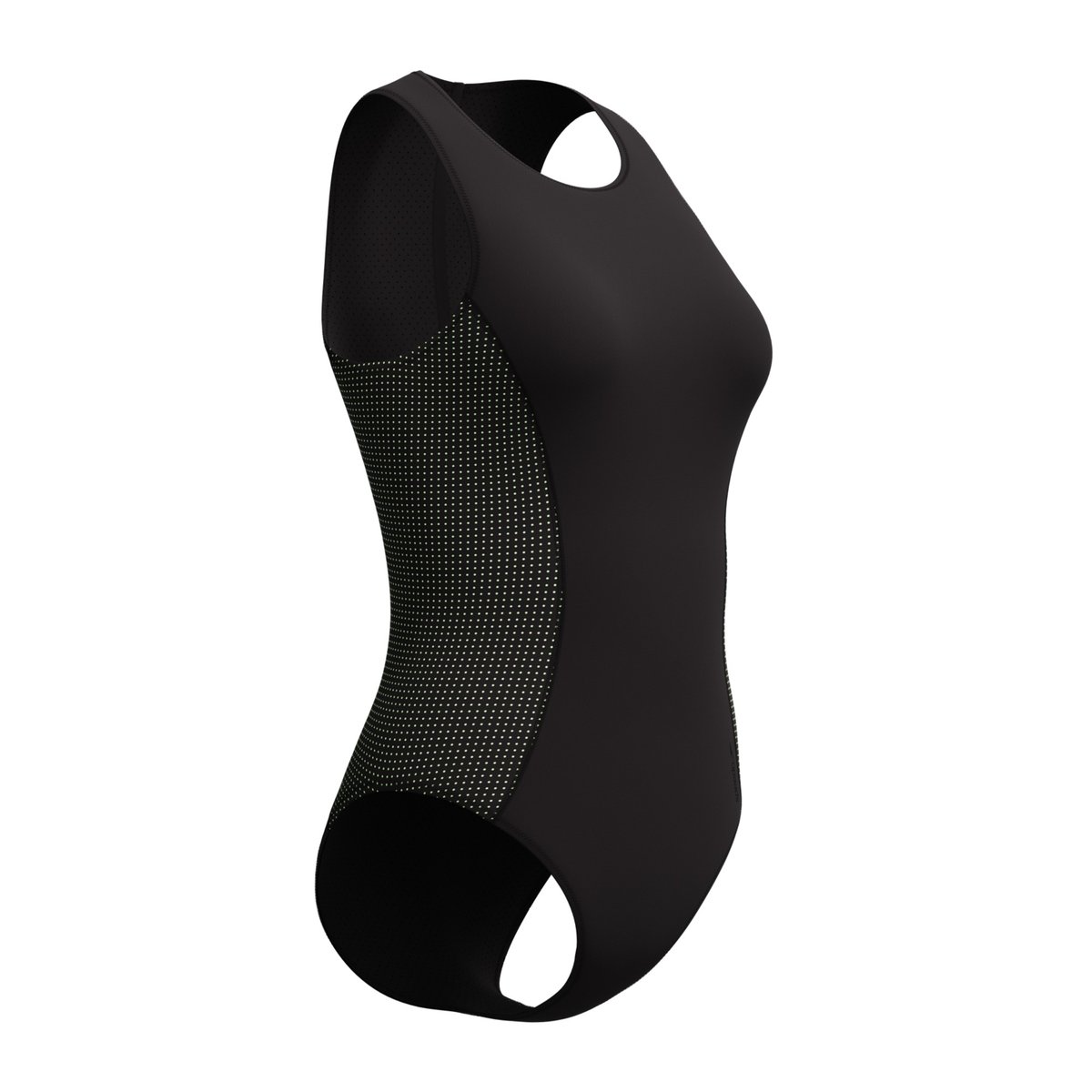 Maillot de bain 1 pièce motif/style à pois SCUBA FLEX HYDRA noir, SPEEDO