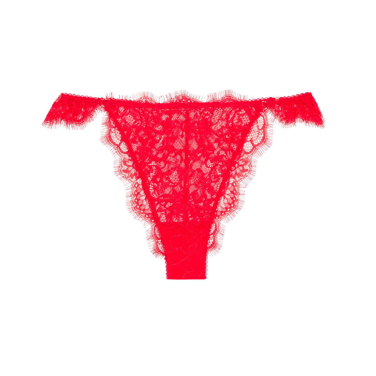 Tanga en dentelle MARJORIZ rouge, UNDIZ