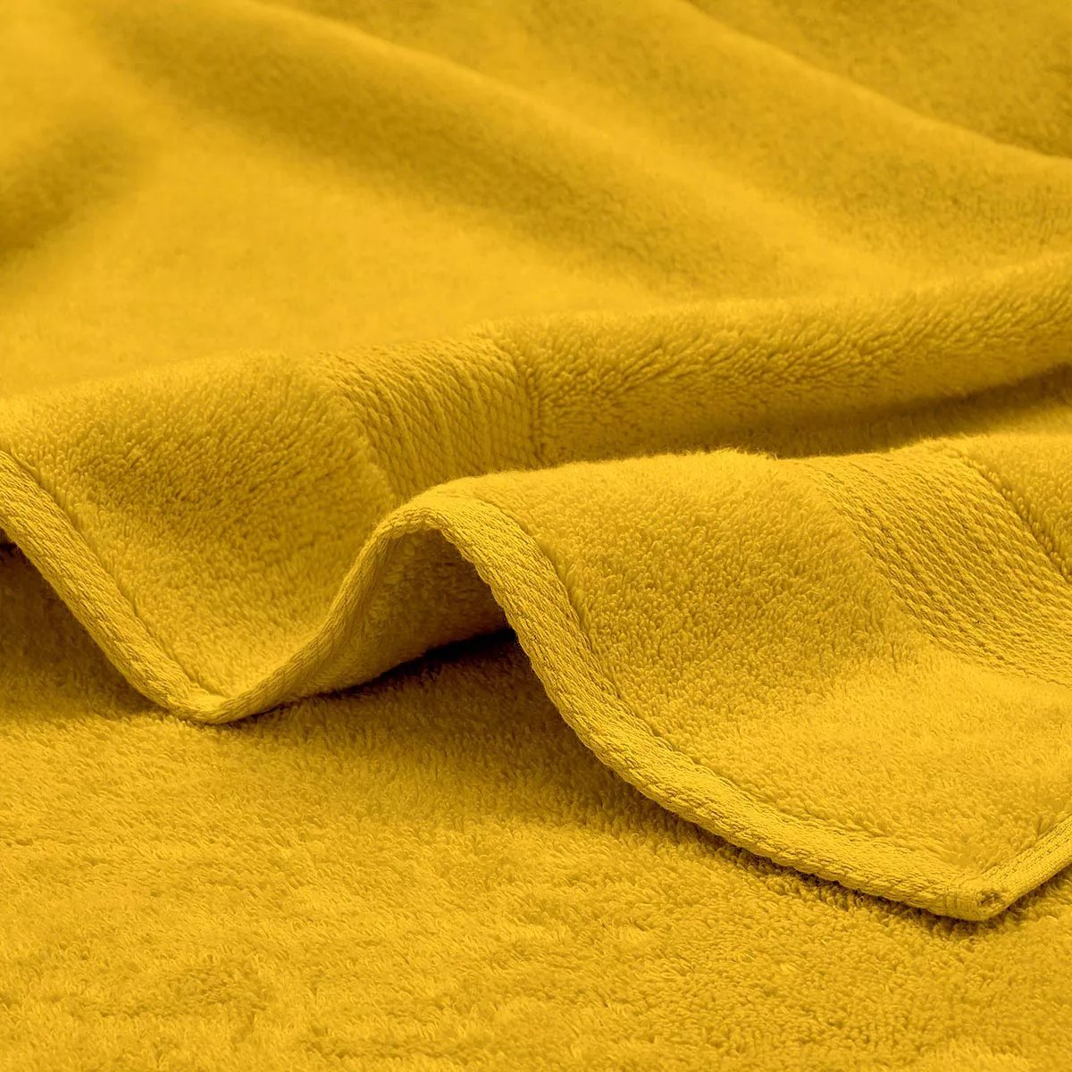 Serviette invites pur coton ELEA safran, GARNIER THIEBAUT