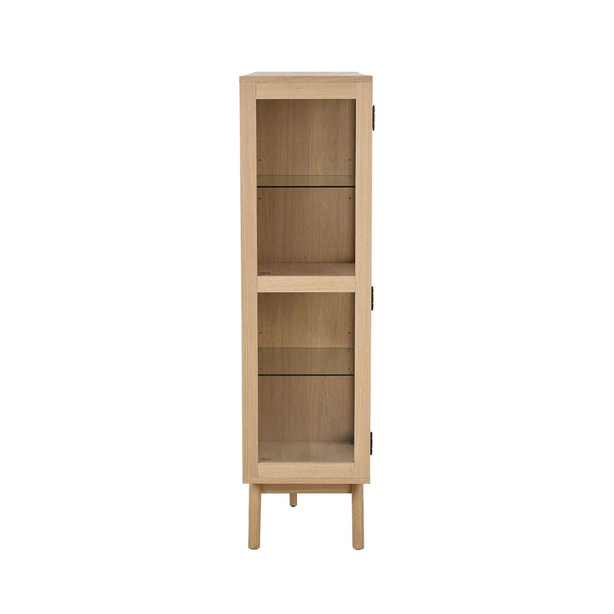 Vitrine 3 portes vitrée en chêne blanchi L140 - MARTINE bois clair, HELLIN, DEPUIS 1862