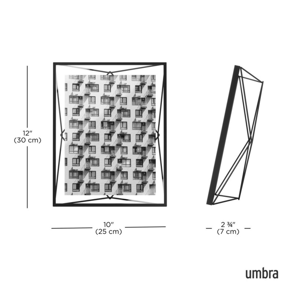 Cadre Prisma pour Photo 20 x 25 cm noir, UMBRA