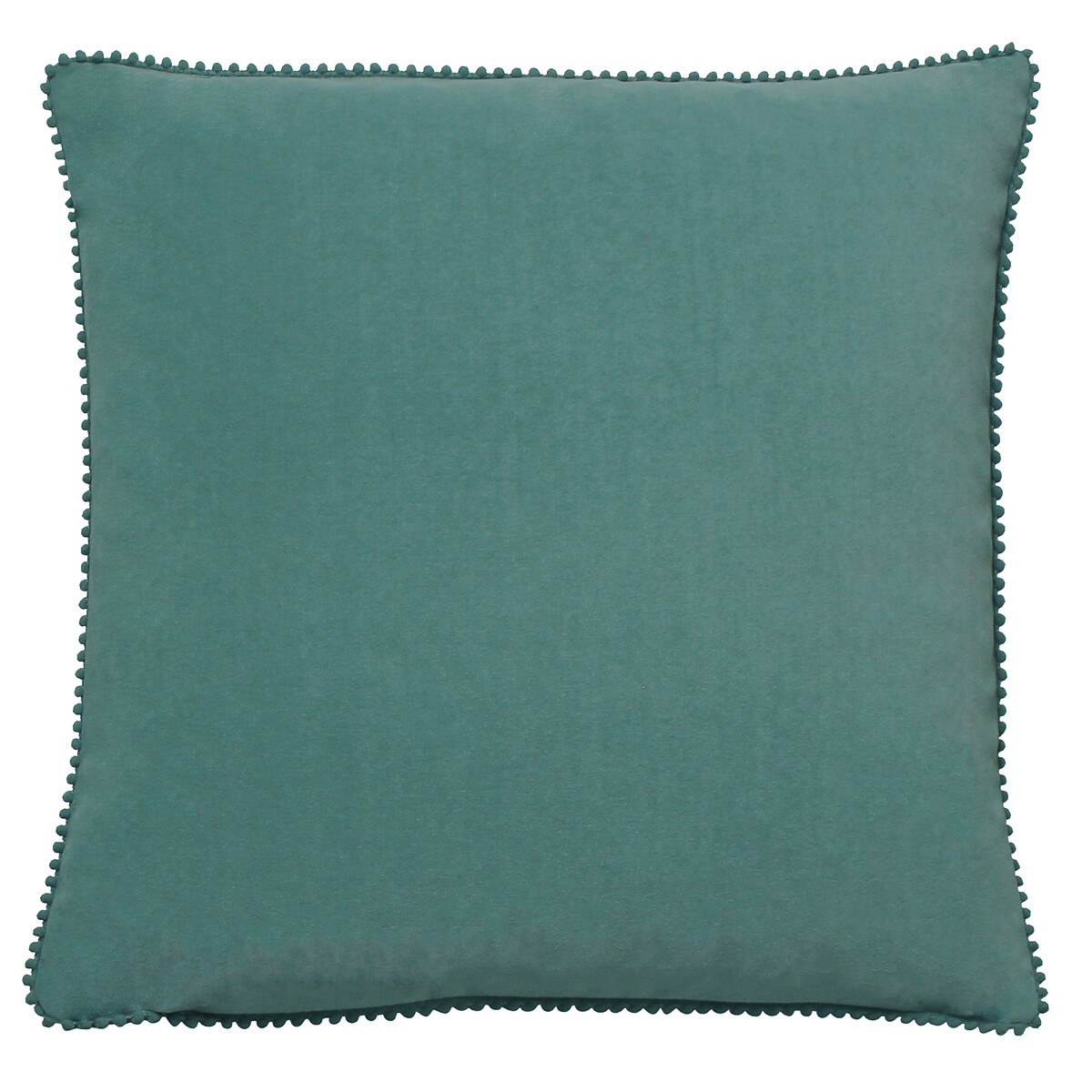 Cosmo Pom-Pom Trim Filled Cushion 45x45cm blue, FURN.