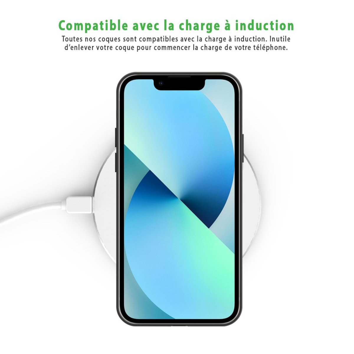 Coque soft touch glossy iPhone 13 Mini cassette, EVETANE