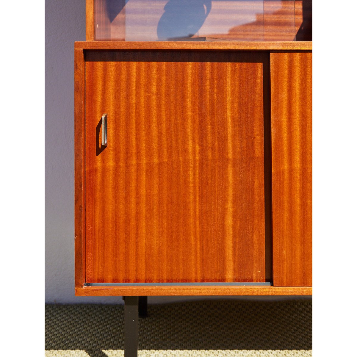 Buffet 2 corps vintage en bois Gustave N°1637 - Bon état bois foncé, DEBONGOUT