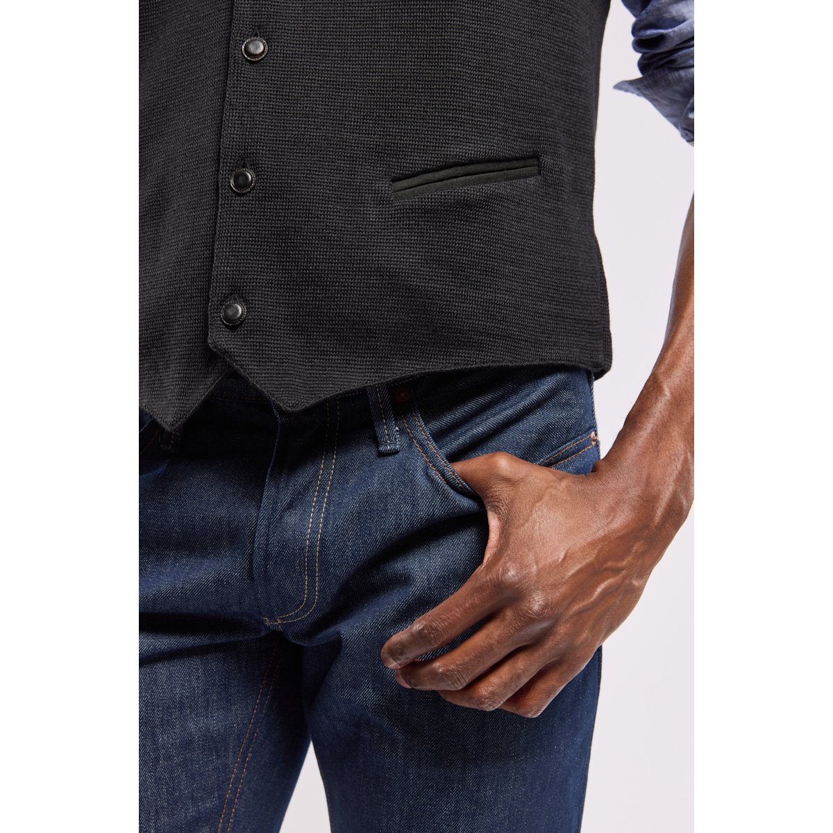 Gilet de tailleur BERAC 017 noir, GUY DE BERAC