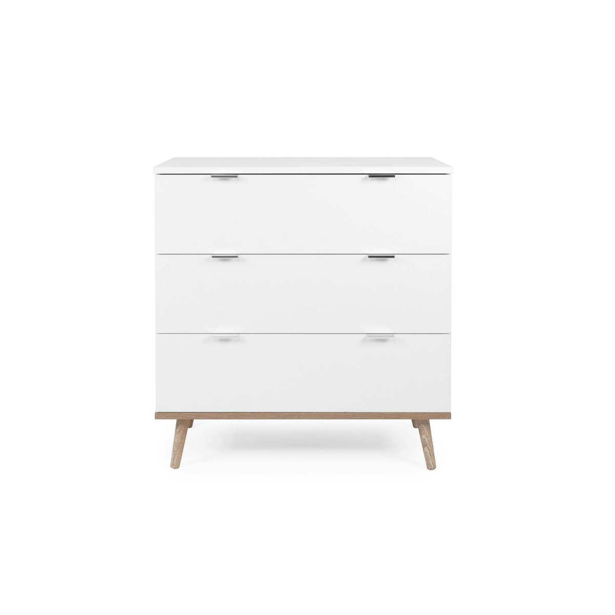 Commode blanche 3 tiroirs style scandinave ALVA blanc, PIER IMPORT