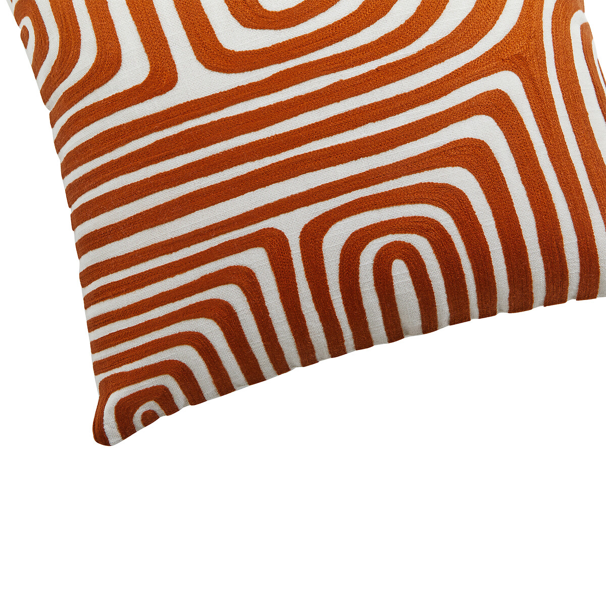 Bosie Ozella Rust And White Cushion rust, ÉDITÉ