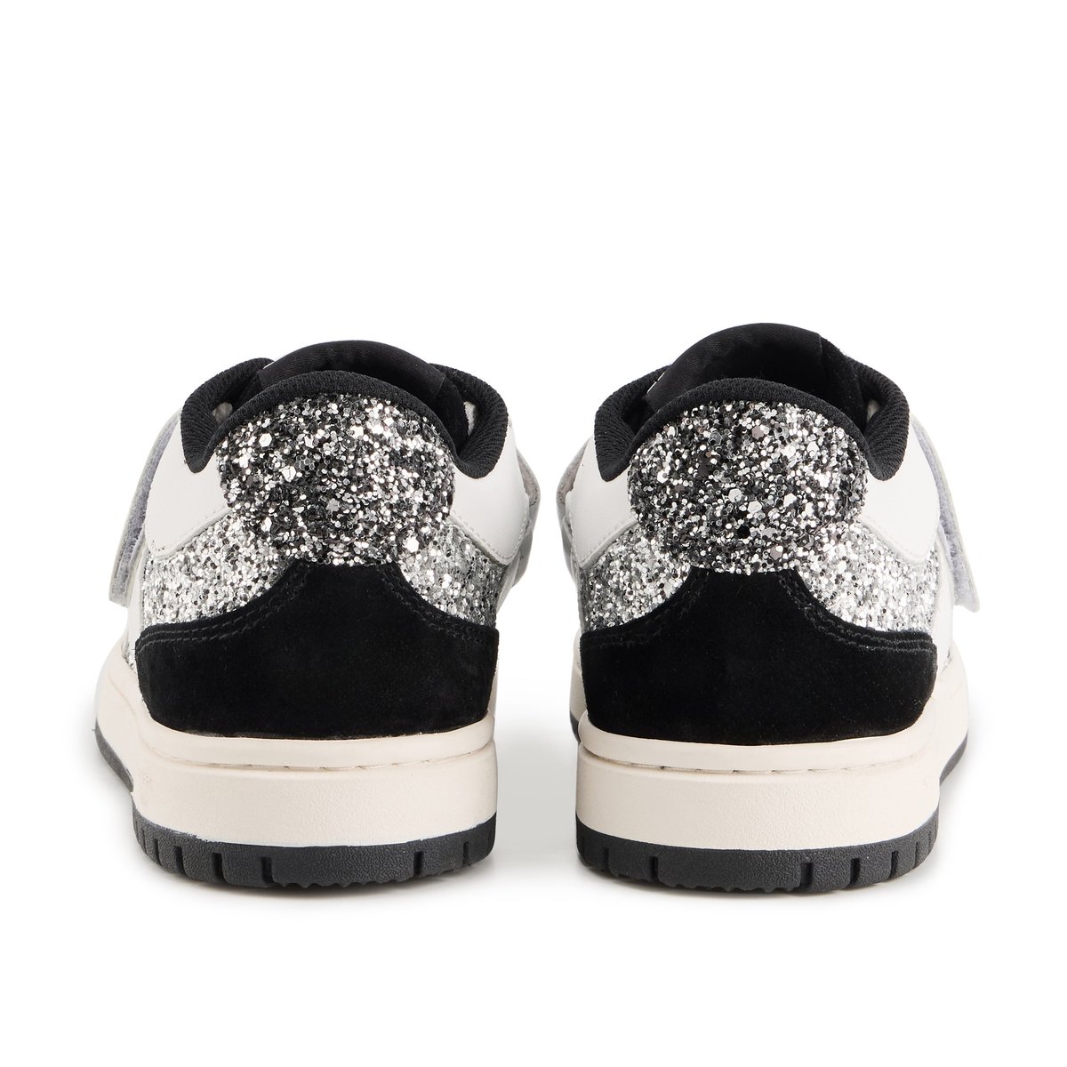 Baskets En Cuir Serena Strap silver, BONS BAISERS