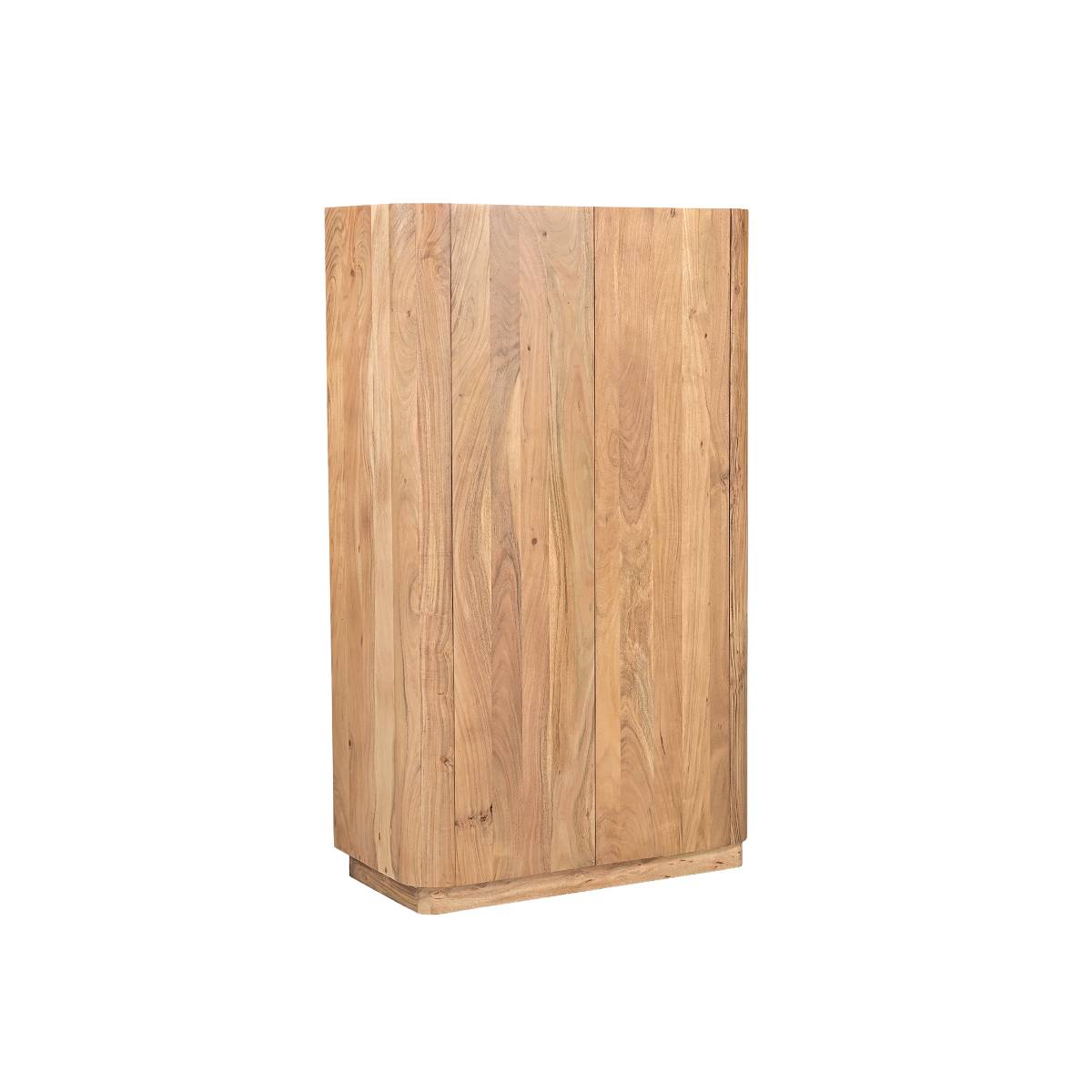 Armoire en bois d'acacia IDRISSA bois clair, MADE IN MEUBLES