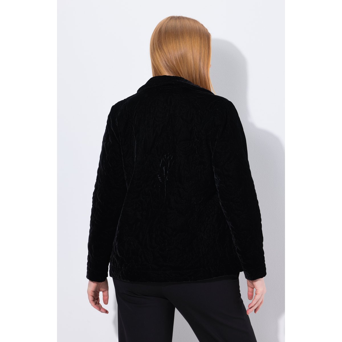 Veste à manches longues et col chemise noir, ULLA POPKEN