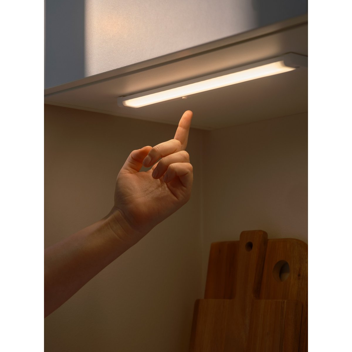 Réglette LED Ultrafine et Rectangulaire pour cuisine en plastique, PRESTON blanc, NORDLUX