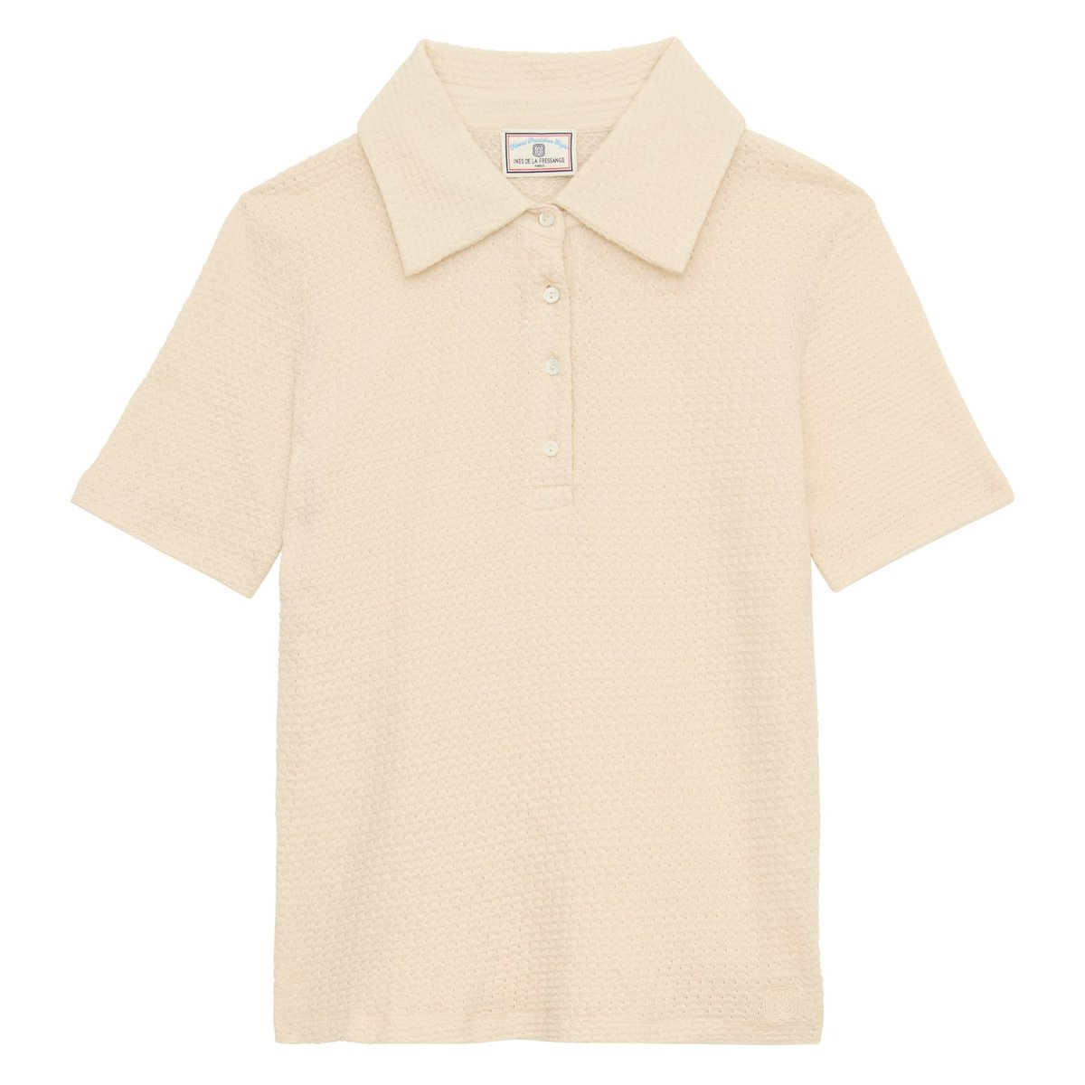 Polo Bryan en coton marine ivory, INES DE LA FRESSANGE PARIS
