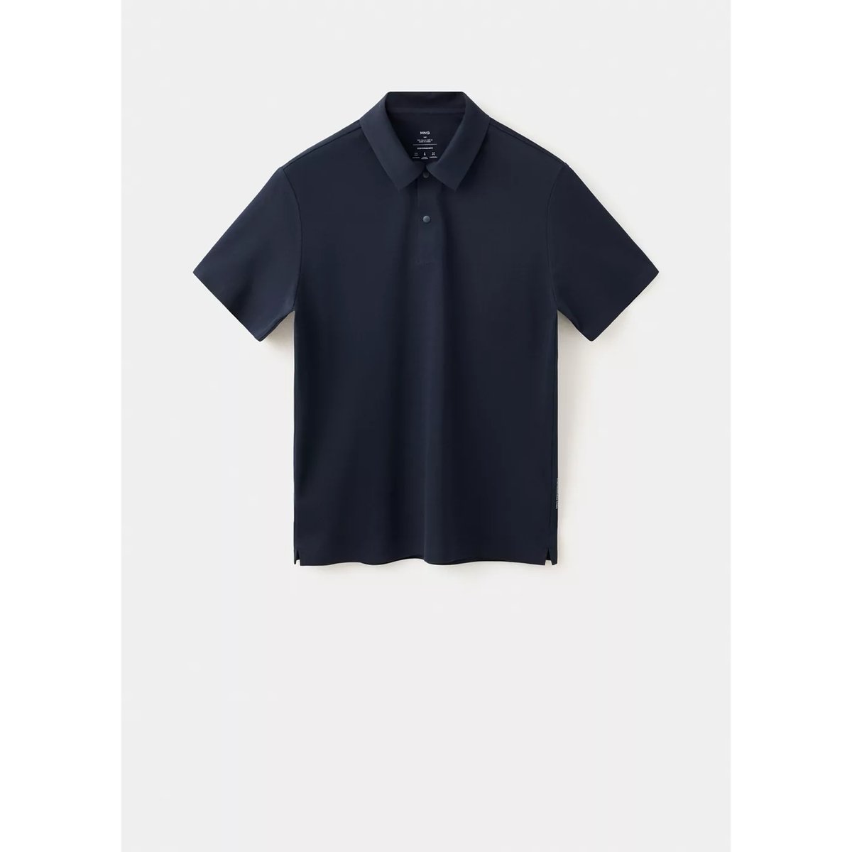 Polo slim-fit Thermolite® bleu marine, MANGO MAN