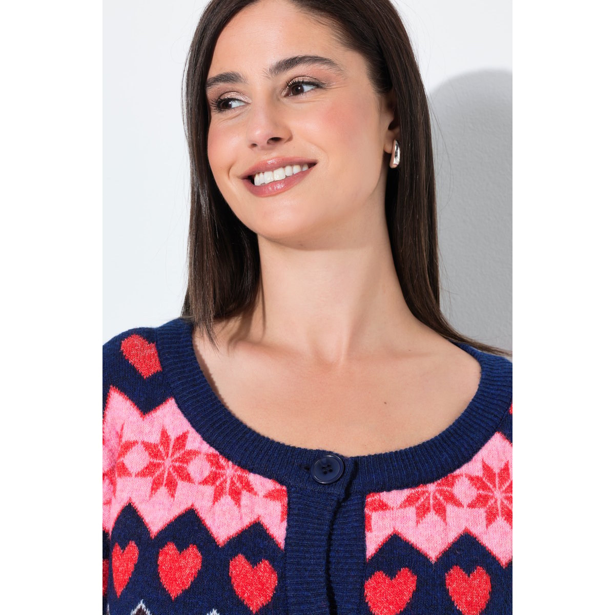 Cardigan motif norvégien marine, ULLA POPKEN