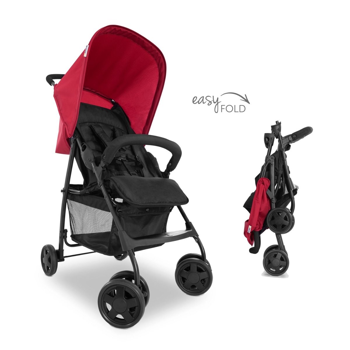 Poussette canne Sport rouge, HAUCK