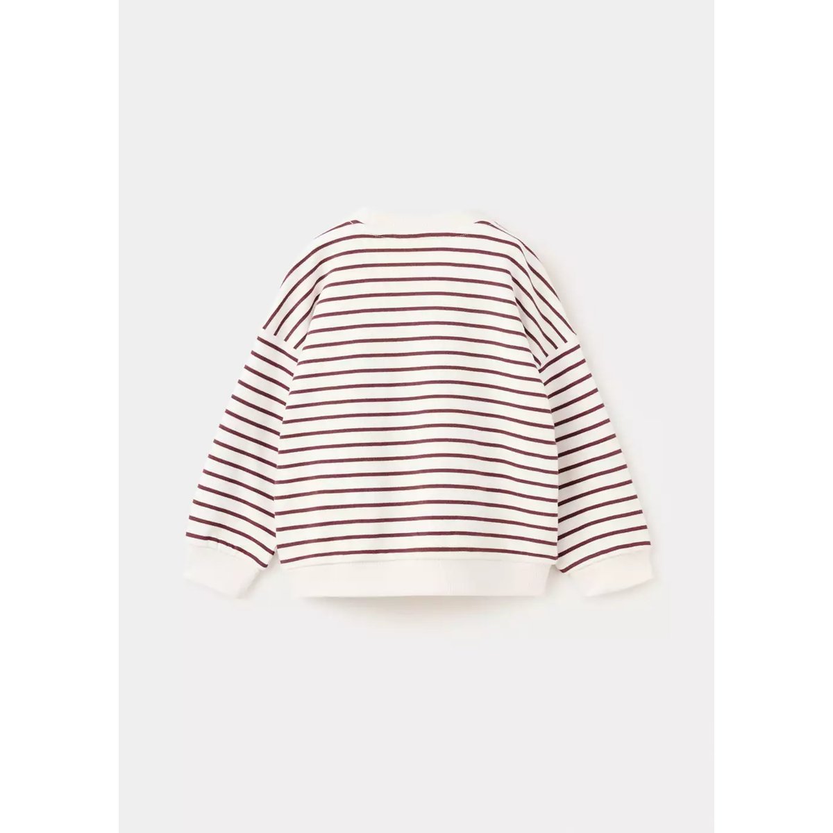 Sweat-shirt coton rayures écru, MANGO BABY