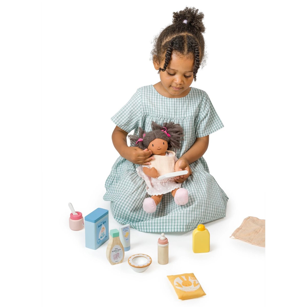 Coffret de soins pour bébé beige, TENDER LEAF TOYS