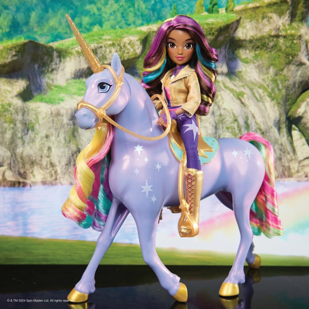 Unicorn Academy - Figurine Sophia et la magie de la lumière Wildstar multicolore, SPIN MASTER