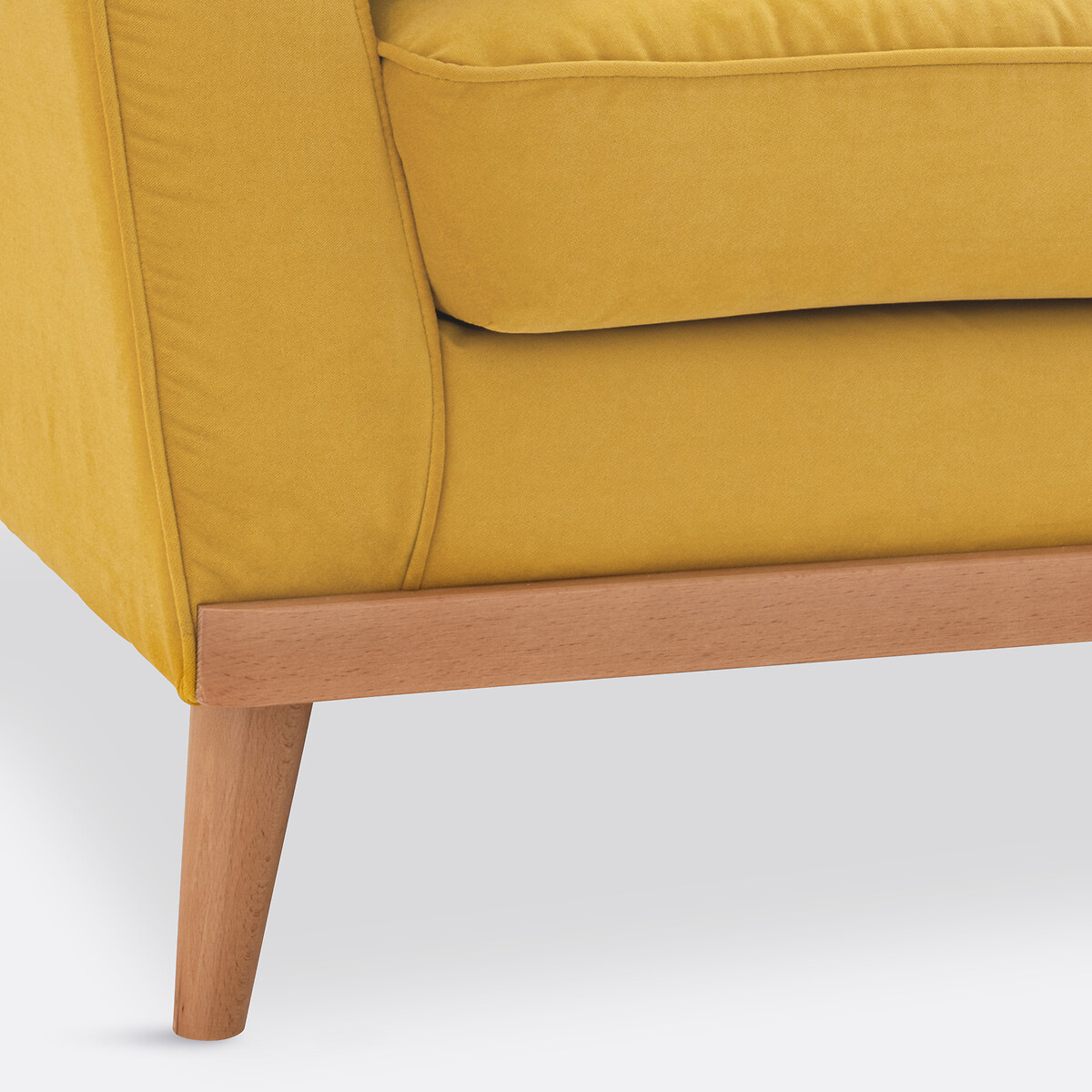 Fauteuil velours, Tasie jaune moutarde, LA REDOUTE INTERIEURS