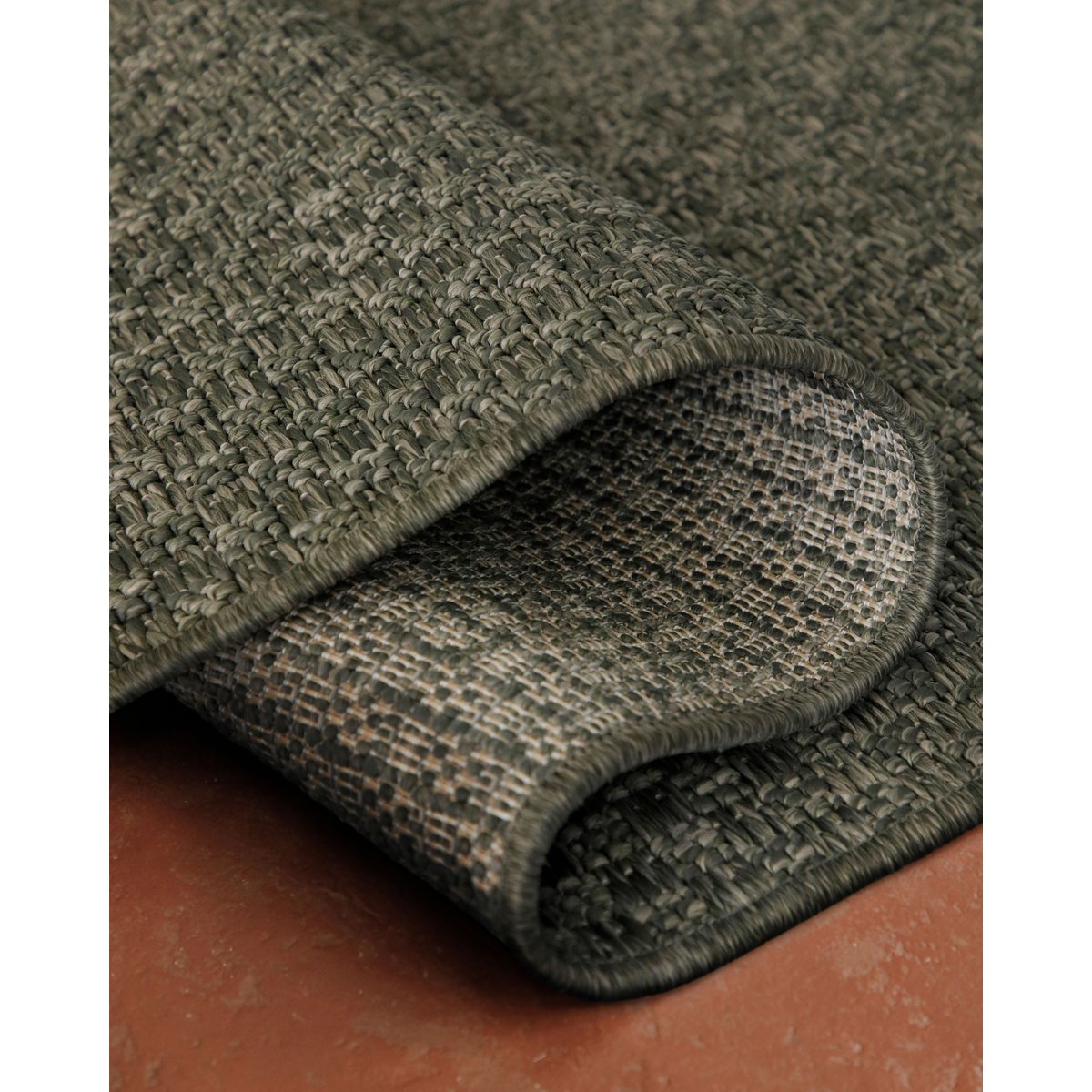 WECONhome Miami South Beach, tufté main, tapis poils courts, motif carreaux, certifié OEKO-TEX® ,  Miami South Beach gris olive, WECON HOME