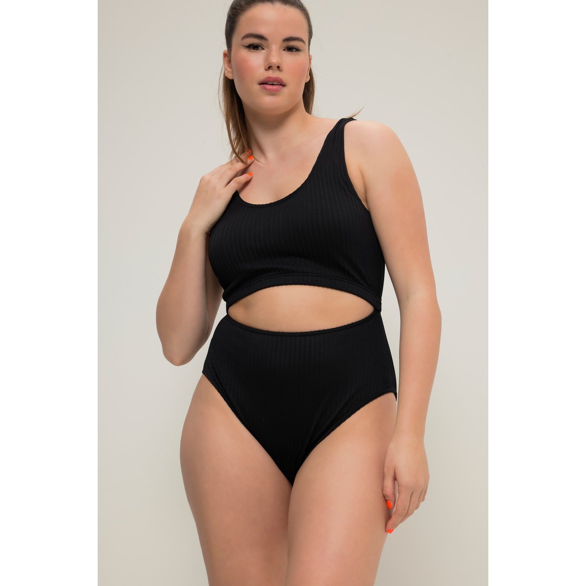 Maillot de bain 1 pièce esprit bikini noir, STUDIO UNTOLD