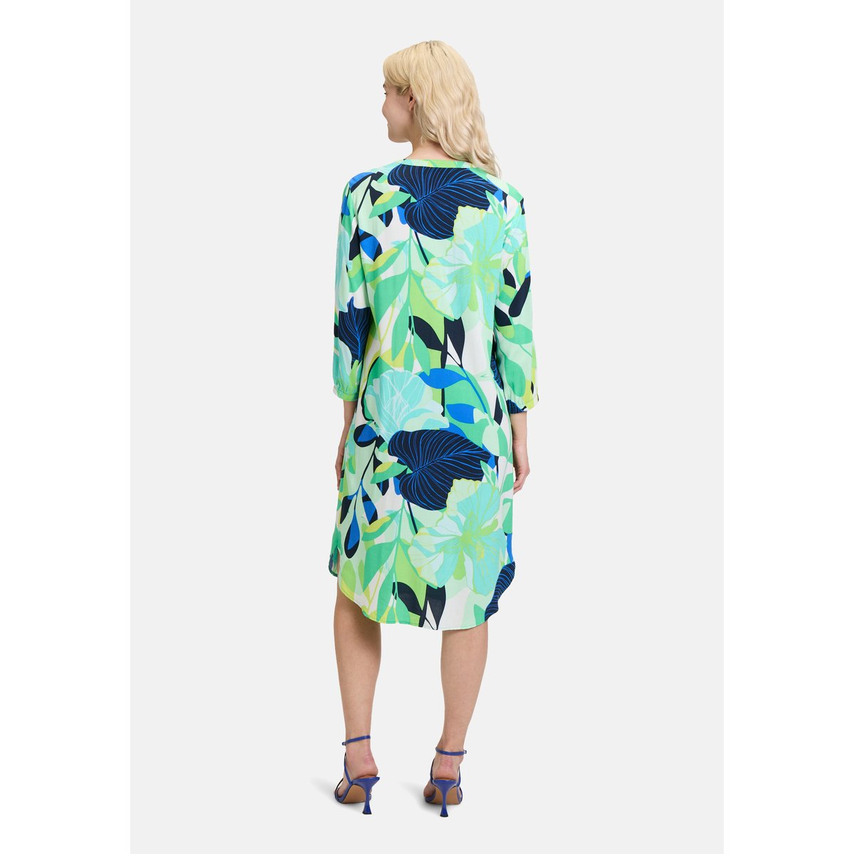 Robe casual à col droit green/blue, BETTY BARCLAY