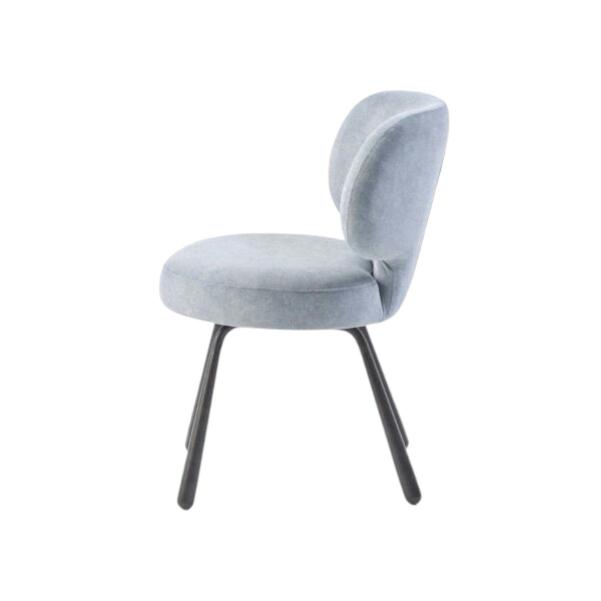 Chaise assise ronde (lot de 2) LIGURIE gris, PIER IMPORT
