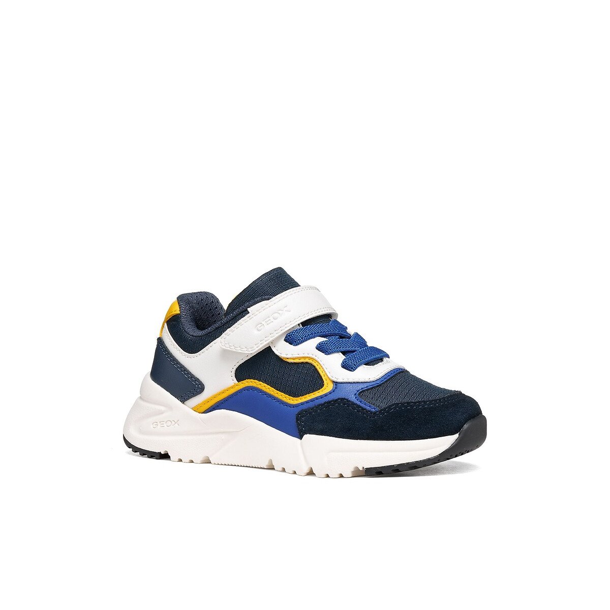 Kids Loftus Breathable Trainers navy blue/white, GEOX