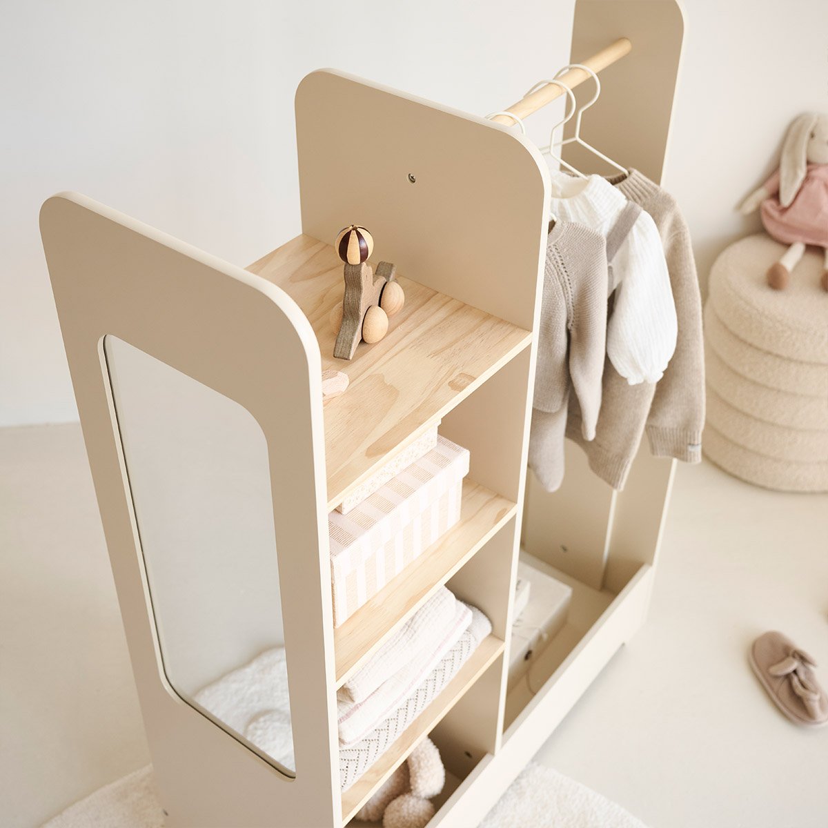 Penderie Montessori «Lune» PA_LUNE beige, PETITE AMELIE