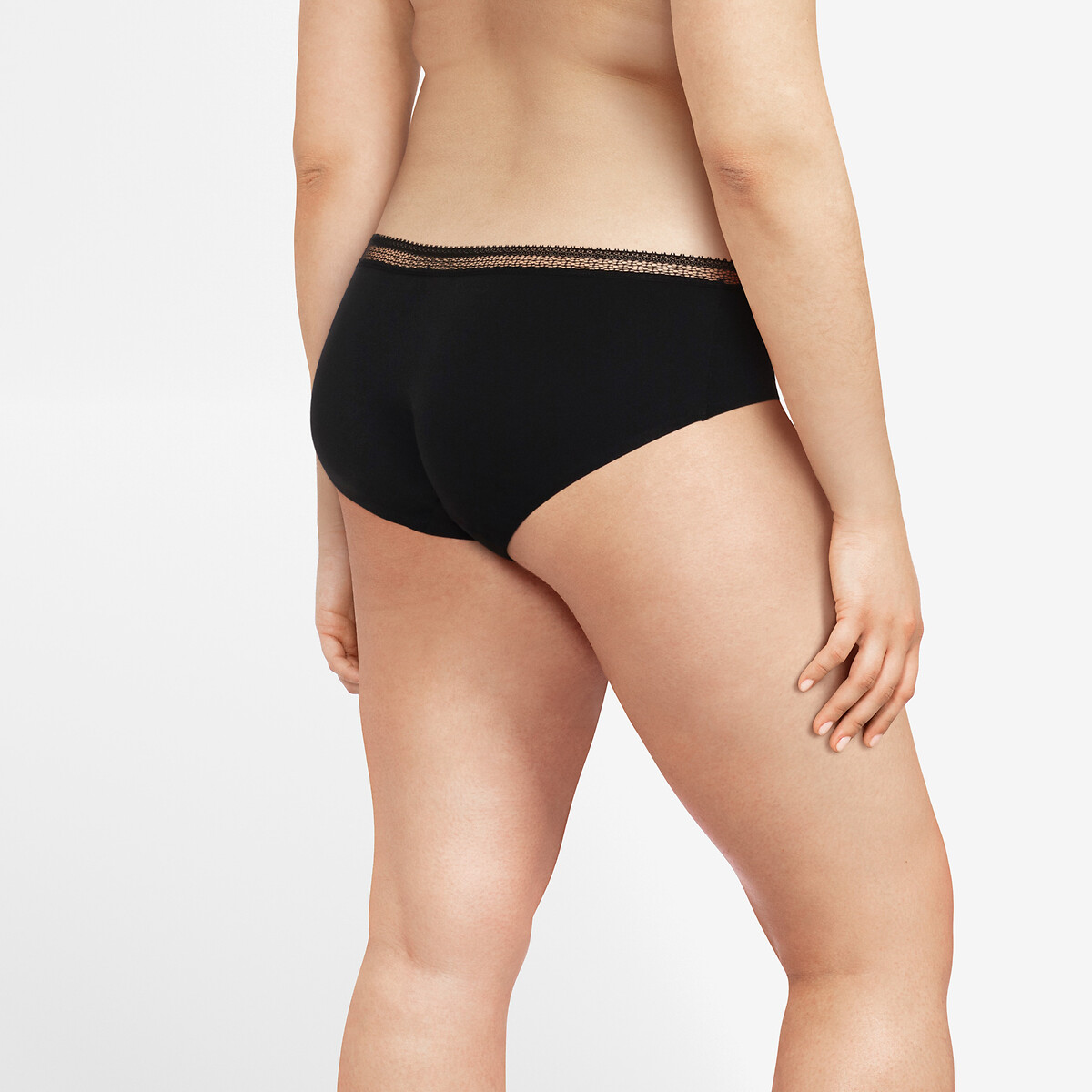 Culotte menstruelle Eco cycle Lace flux abondant noir, CHANTELLE