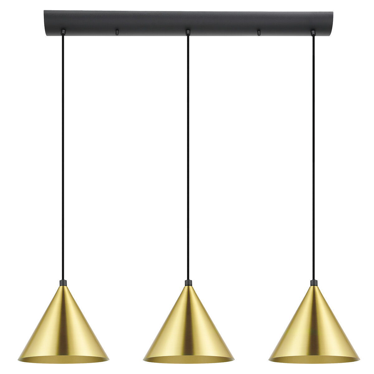 Candeeiro de teto Narices, EGLO preto/dourado, EGLO