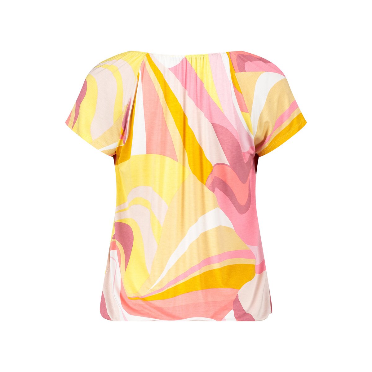 Haut imprimé à élastique rosé/yellow, BETTY BARCLAY