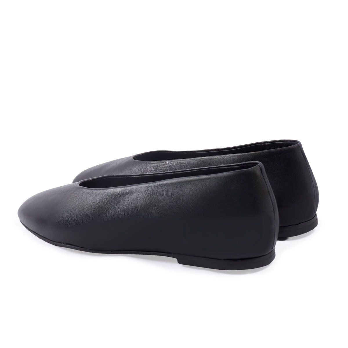 Ballerines souples Paola cuir noir, JULES & JENN