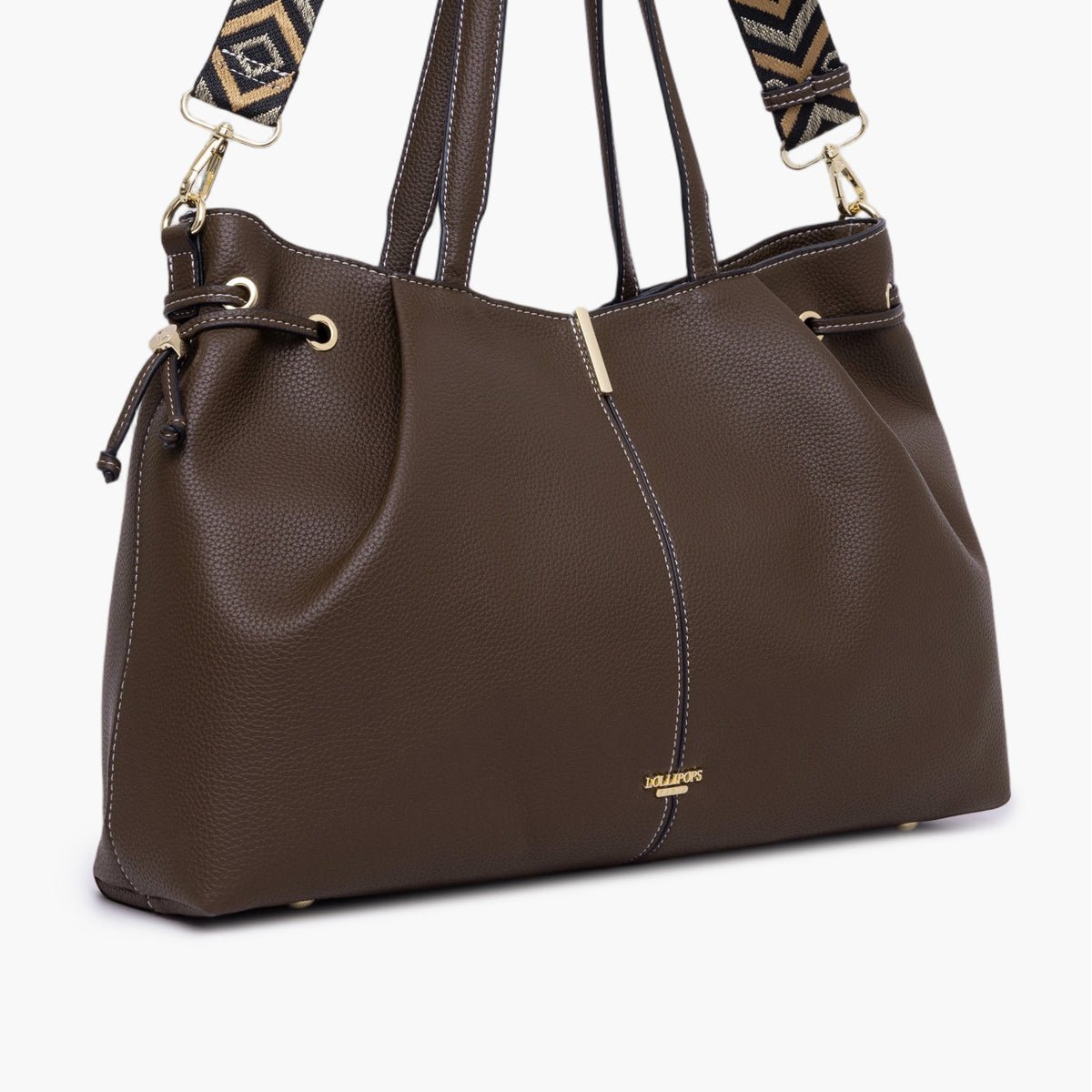 Grand sac shopper Taloum L marron, LOLLIPOPS