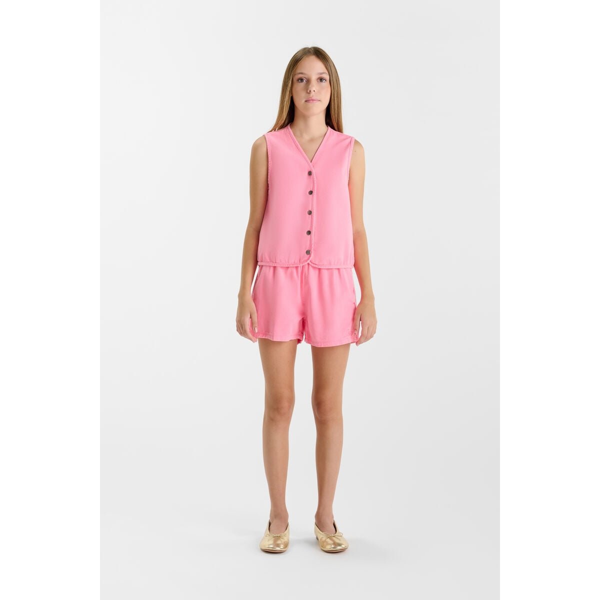 Gilet BANDOL fluo pink, LE TEMPS DES CERISES