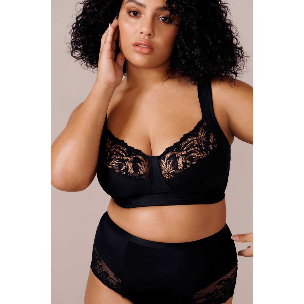 Soutien-gorge non rembourré noir, NEXT