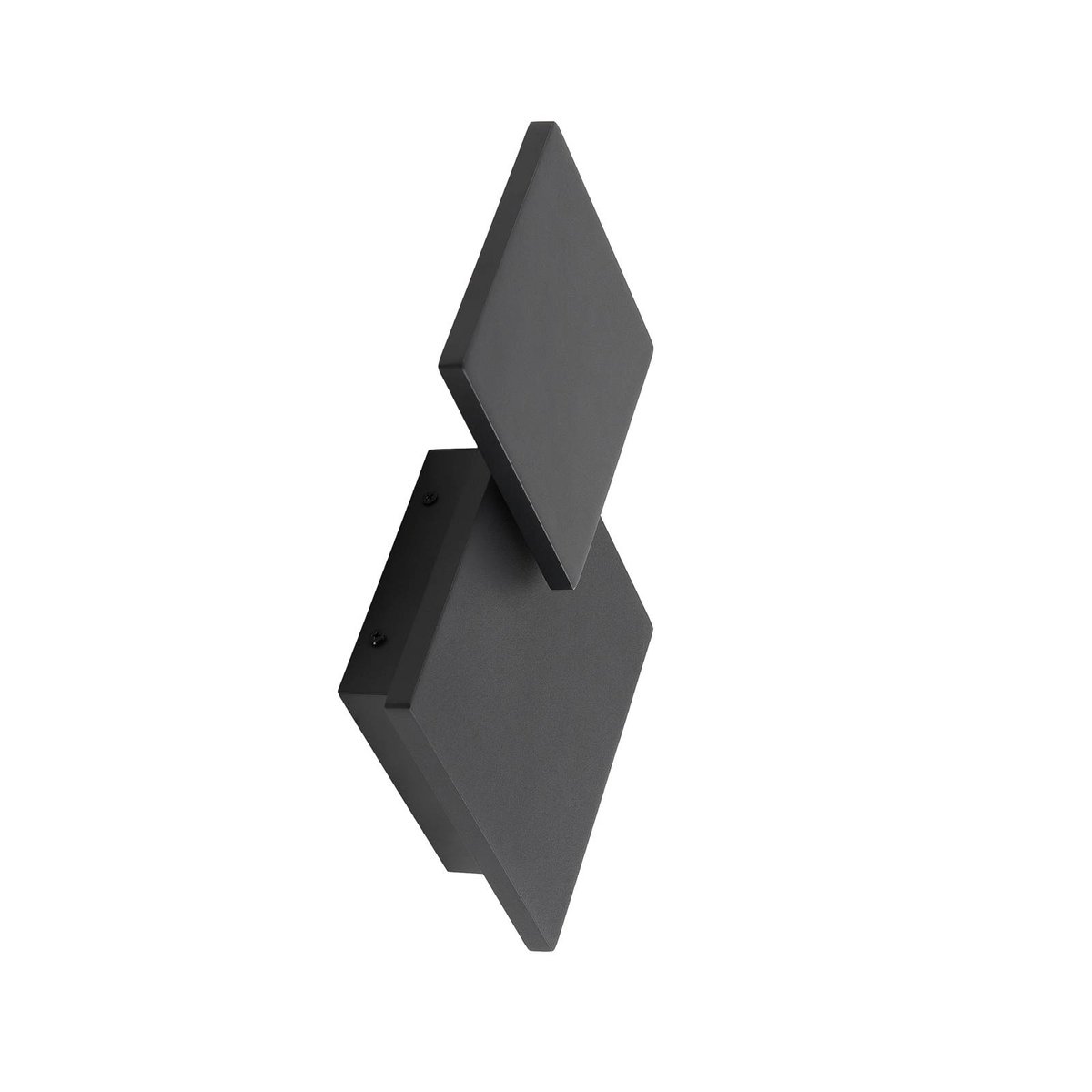Applique en métal moderneLED, Elrik noir, LUCANDE