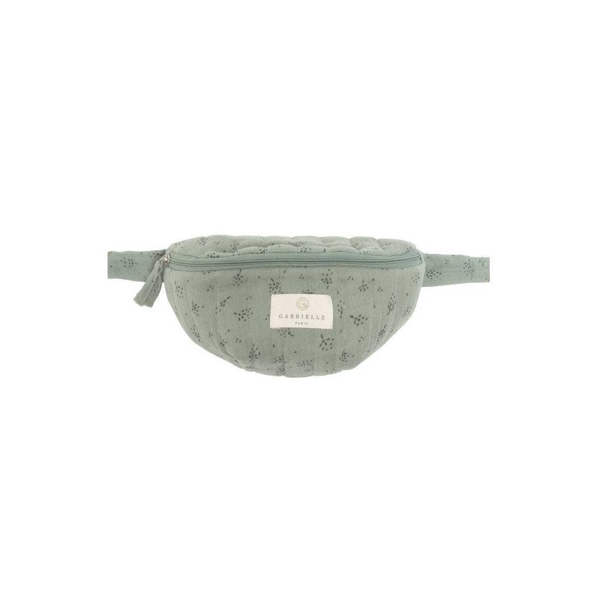 Banane enfant en gaze de coton, ETINCELLE vert eucalyptus, GABRIELLE PARIS